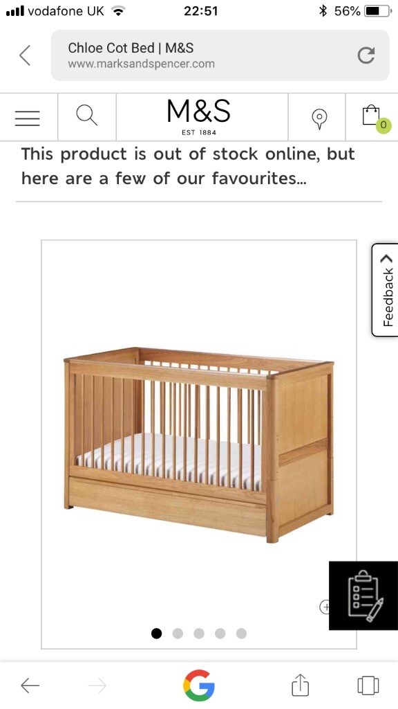 chloe cot bed